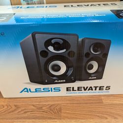 Alesis Elevate 5 Studio reference monitors for music and other media production 