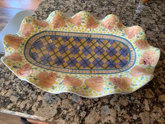 Vintage Mackenzie Childs platter