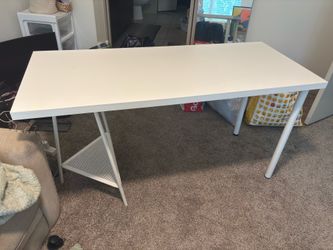 White Minimalist Desk / Work Table