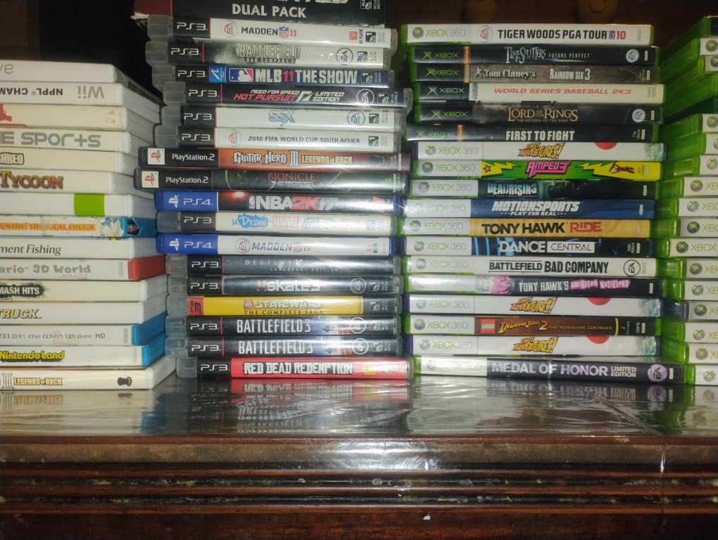 Games From Xbox, Xbox 360, PS4/PS3 And Wii