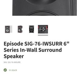 Two Episode Series 7 Signature In Wall Surround Sound 