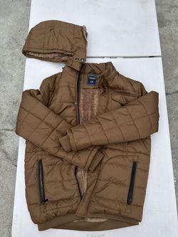 Vigo Wheat Puffer Jacket With Detachable Hood