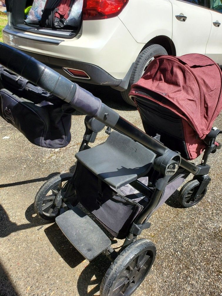 City Select LUX DOUBLE STROLLER With ACCESSORIES
