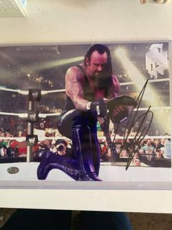 The Undertaker Signed WWE 8x10 Photo