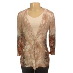 Nie + Zoe Sz S Women Cardigan Brown
