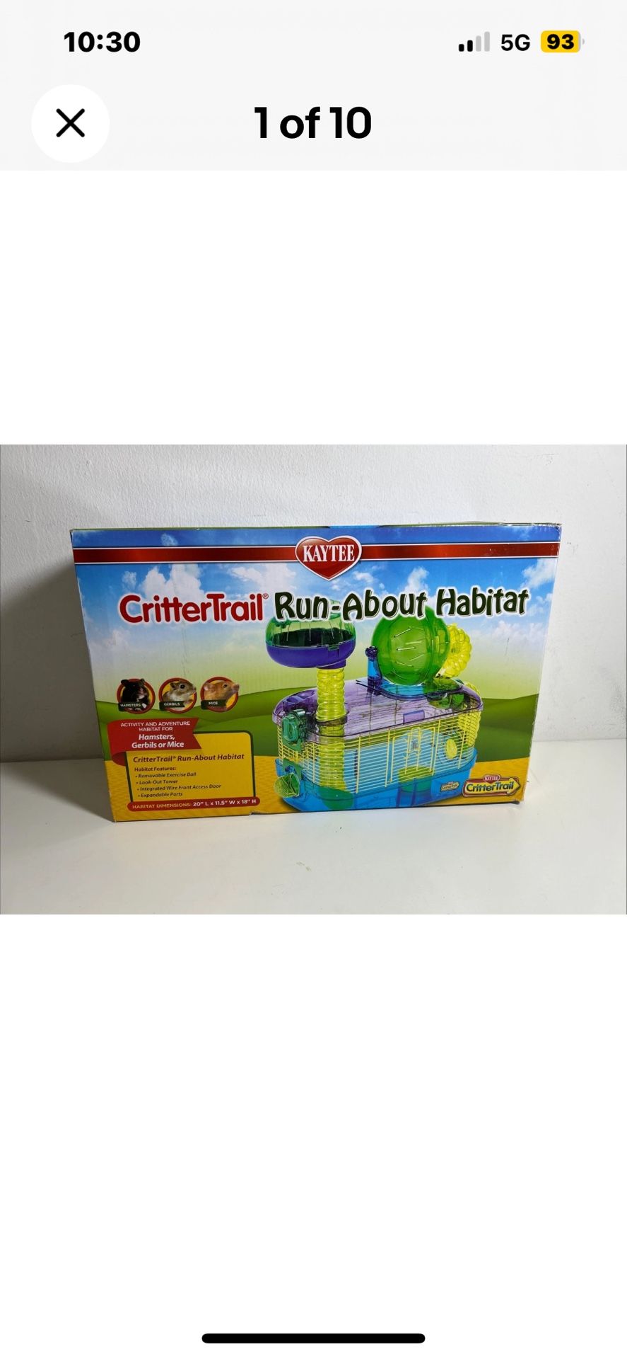 Kaytee CritterTrail Run-About Habitat for Pet Hamsters