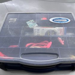 Flat two sided Tackel box with gear