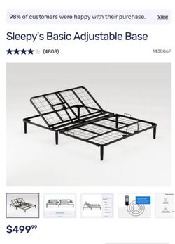 Adjustable base for bed