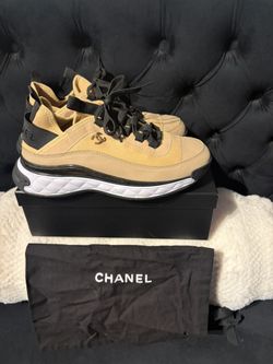 CHANEL Tan Runners 41