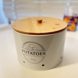 Canister for Kitchen Counter with Wooden Bamboo Lids, Kitchen Canisters for Countertop