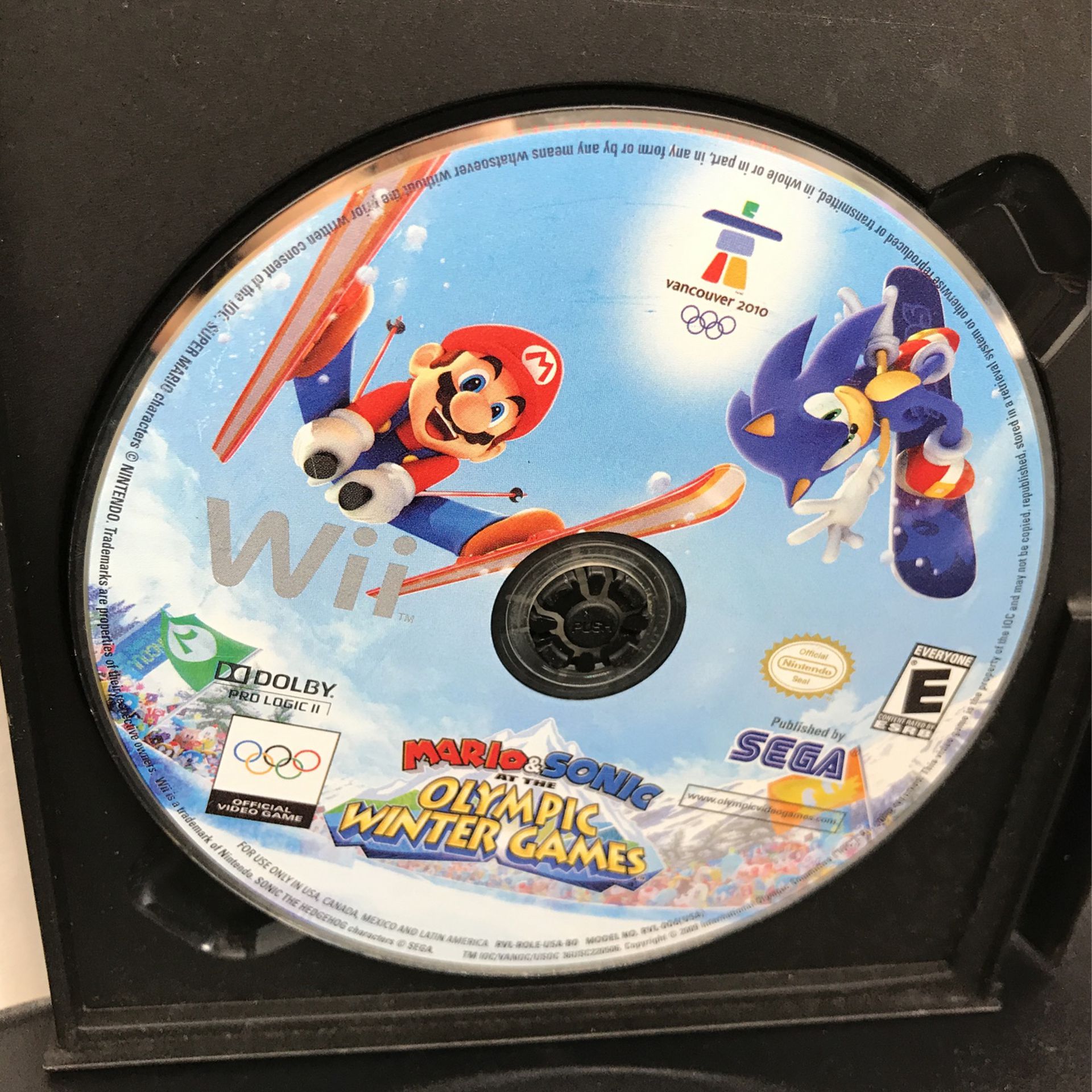 Mario And Sonic At The Winter Olympic Games Nintendo Wii And Wii U Wiiu Game