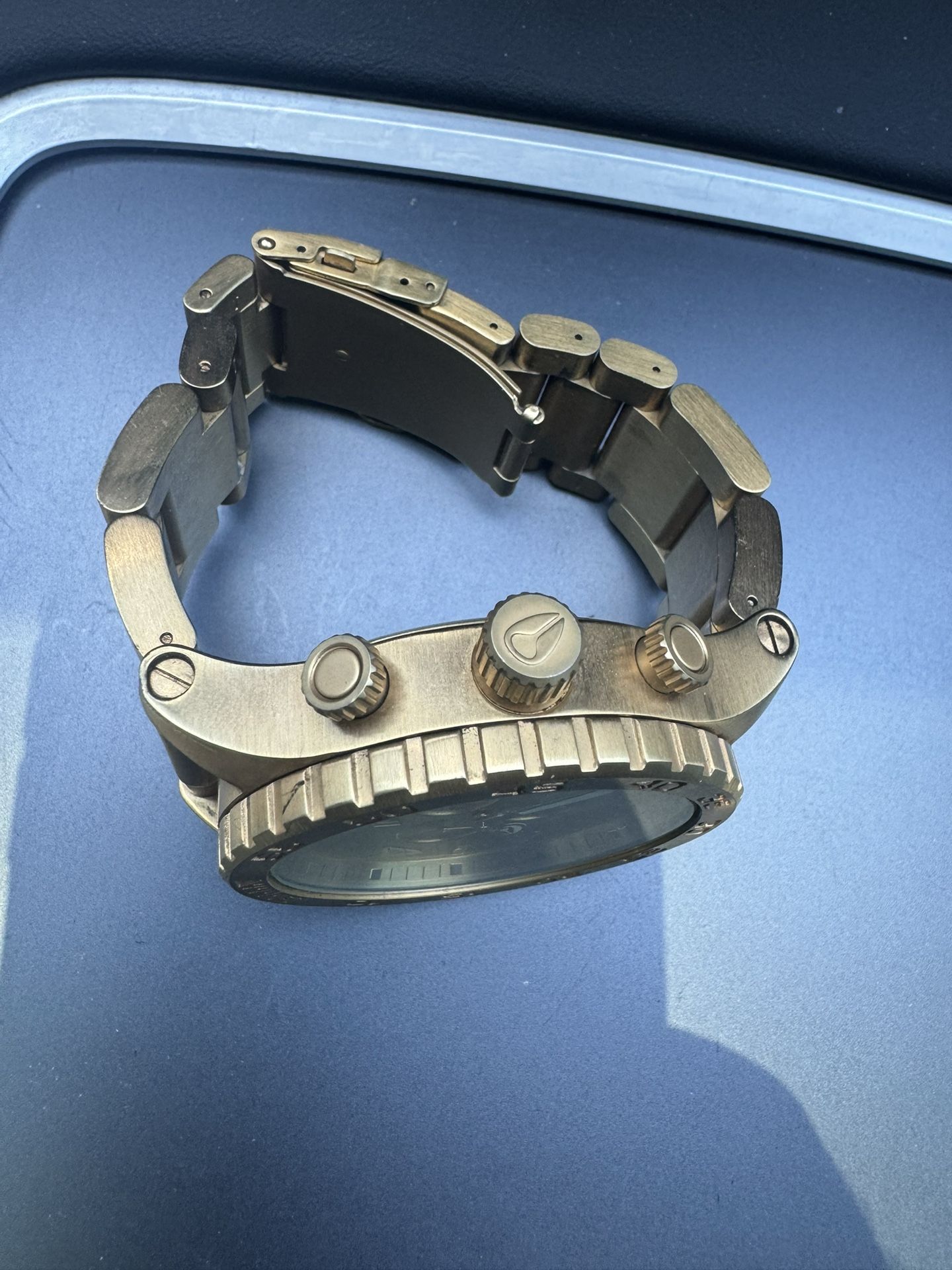 Nixon Gold Watch 51 30 Chrono