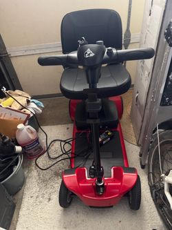 Red 4-Wheel Electric Mobility Scooter