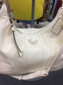 Michael Kors bone patent handbag