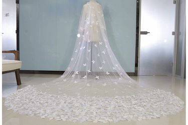 Butterfly cathedral veil
