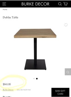 Table With Heavy Duty Base - Sells For Over $800 
