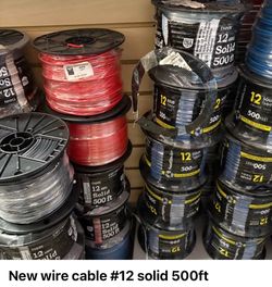 New wire cable # 12 500ft $110 each one