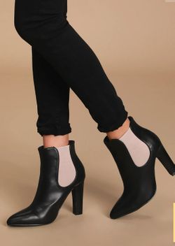Lulu's high heel ankle boots