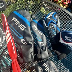 Assorted Golf club covers