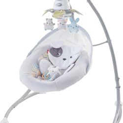 Fisher-Price Sweet Snugapuppy Swing, dual motion baby swing with music, sounds and motorized mobile