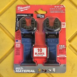 Milwaukee
1-3/8 in. Titanium Bi-Metal Universal Fit Wood and Metal Cutting Multi-Tool Oscillating Blade (10-Pack)