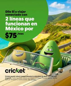 2 lineas x $75