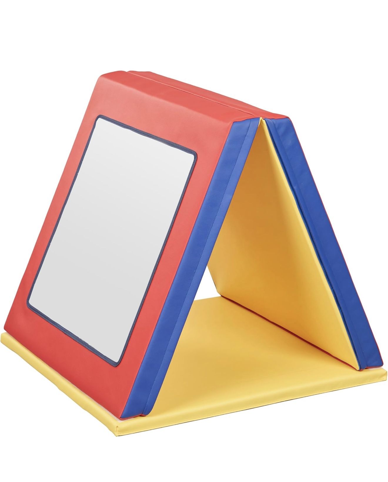 ECR4Kids SoftZone Folding Floor Mirror, Sensory Toy, Assorted Color: Assorted Brand ECR4Kids Room Type Classroom, Kids Room, Nursery, Playroom Shape