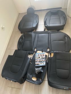 Chezope tesla model y seat cover (black)