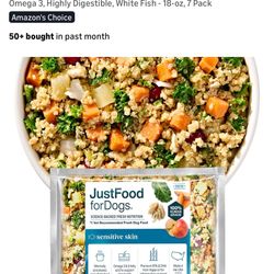 50% OFF original price JustFoodForDogs Sensitive Skin Dog Food