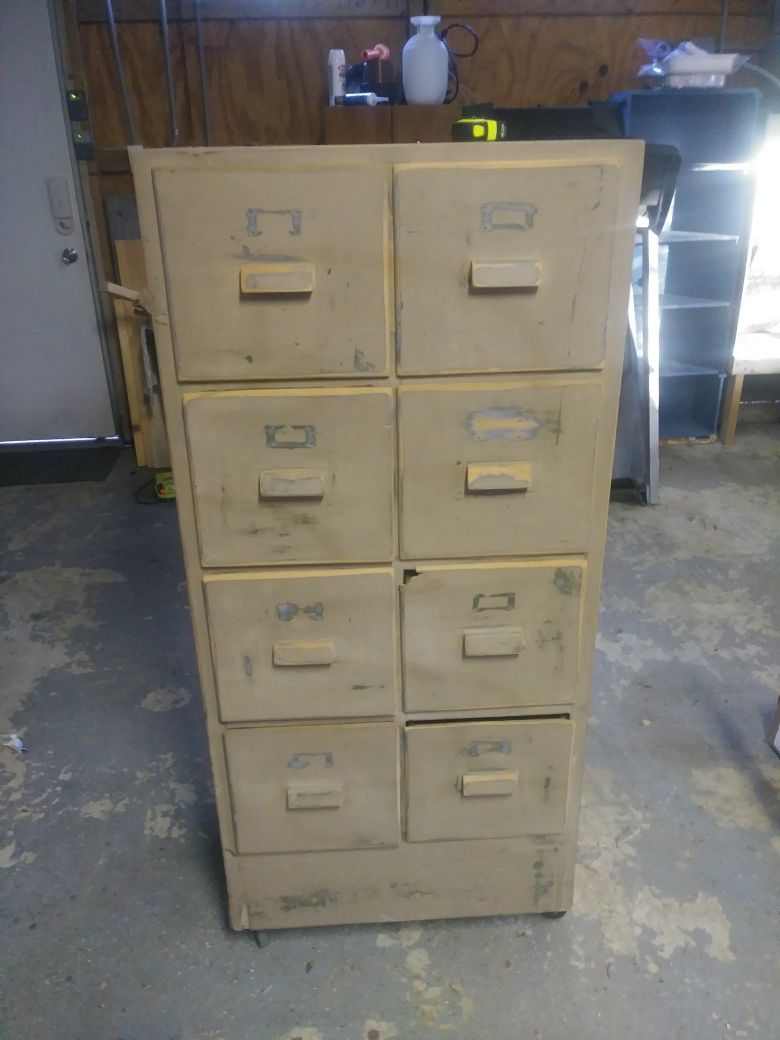 Antique vintage file cabinet