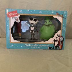 Disney Collectible Figurine Jack And Sally Nightmare Before Christmas 