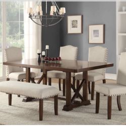 Dining Table + 4 Chairs and Bench