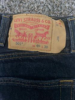 Levi 501, pants, color black, size W 40 L30