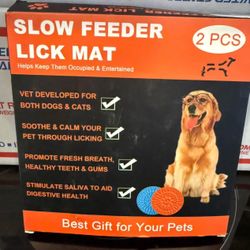 Set Of 2 Lick Mats For Dogs