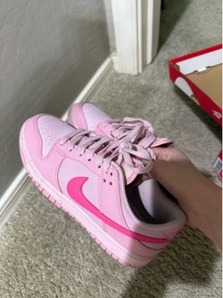 Triple pink Dunks