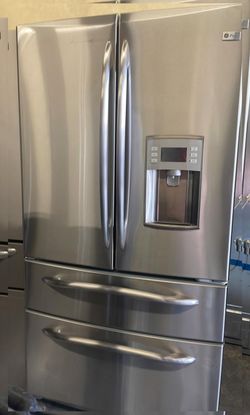 GE  French Door Stainless Steel Fridge

