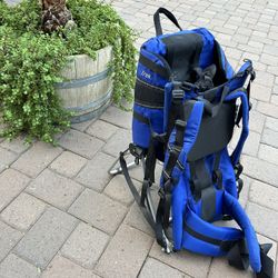 Kelty Trek Hiking Back Pack Child Carrier. Blue w Aluminum Frame