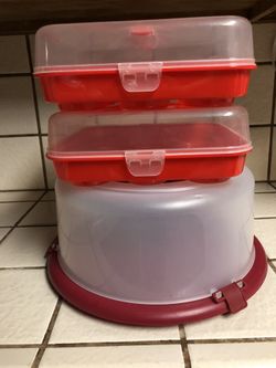 Cake & 2- 9 Cupcake Holders