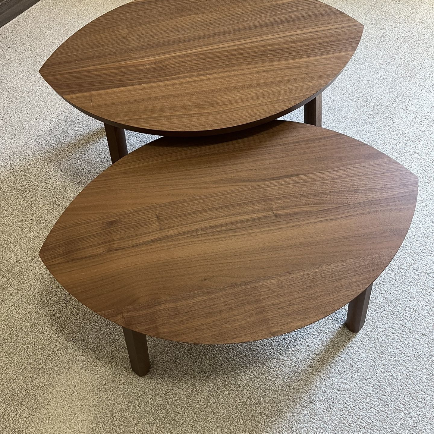 IKEA STOCKHOLM / Nesting tables, set of 2, walnut veneer for Sale