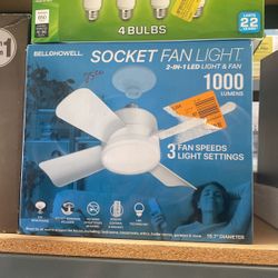 Socket Fan Light