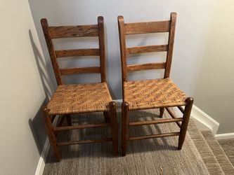 Antique Wooden Chairs With Cane Seat