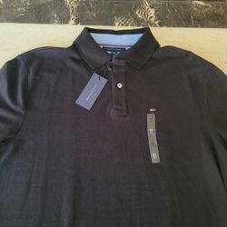 Tommy Hilfiger Black Medium Polo Shirt