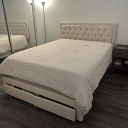 Queen Size Bed + Mattress 