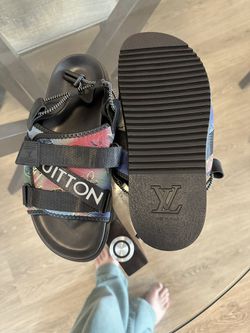 Designer shoes :Louis Vuitton mini monogram wedge sandals for Sale in  Arcadia, CA - OfferUp