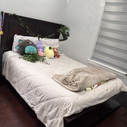 Queen wooden  bed frame for sale