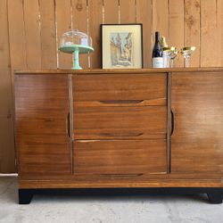 Antique Primitive Solid Wood Credenza