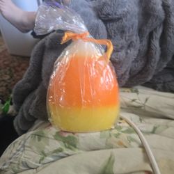 Candy Corn Candle For Halloween