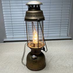 Antique/Vintage Brass Lantern Light Lamp Electric 