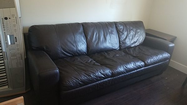 3 Seat Leather Sofa Sleeper Queen Mattress For In Phoenix Az Offerup
