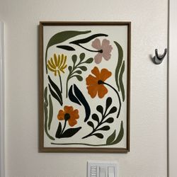 embroidered flower art